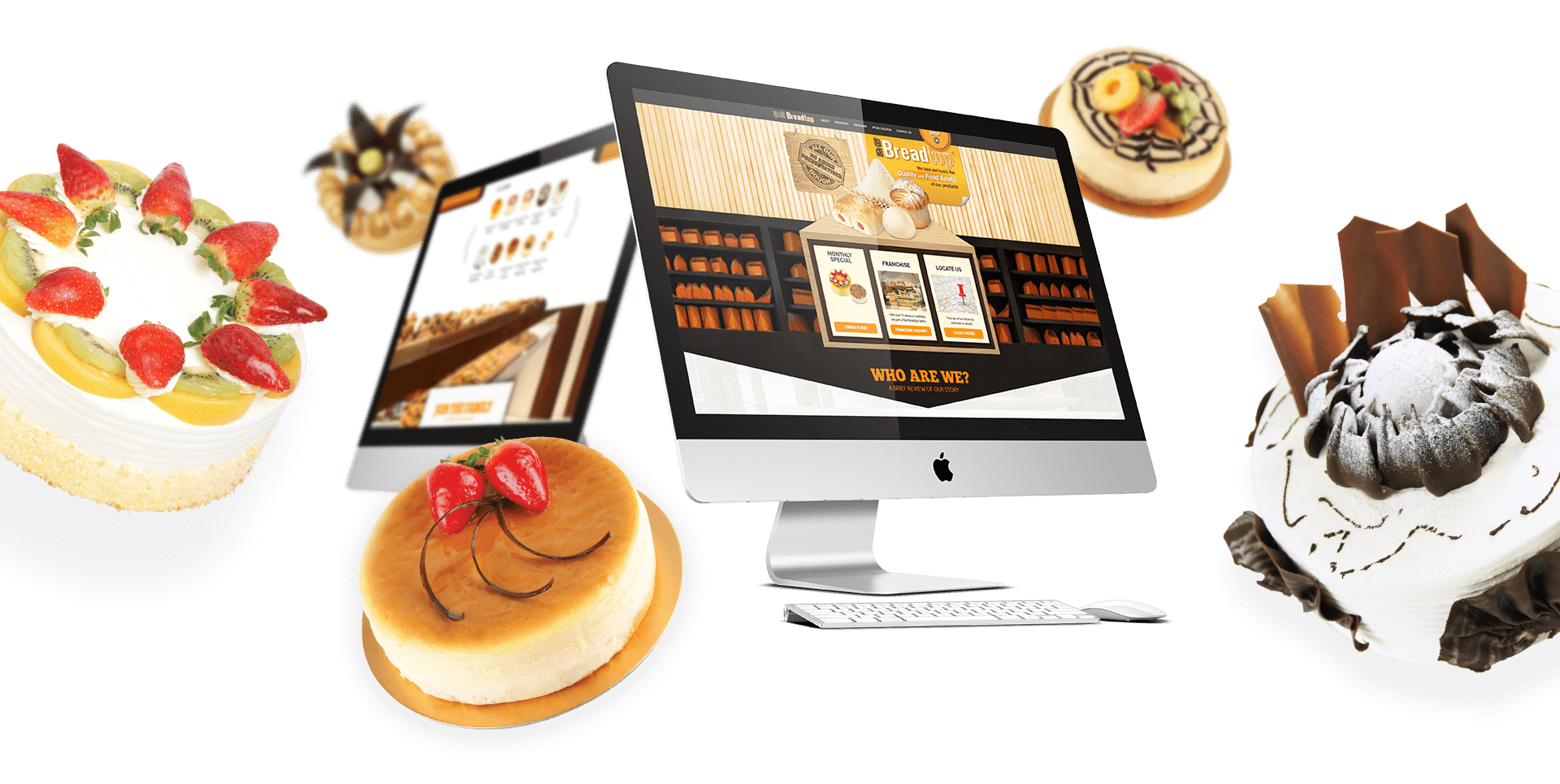 Desktop Views of Breadtop Website Home