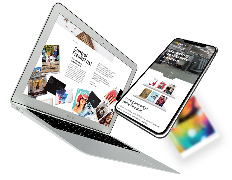 Responsive Views of Neo Website Home