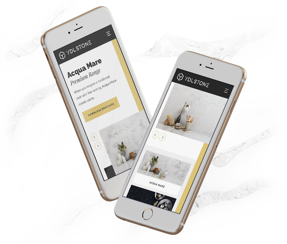 Mobile View of YDL Website Products